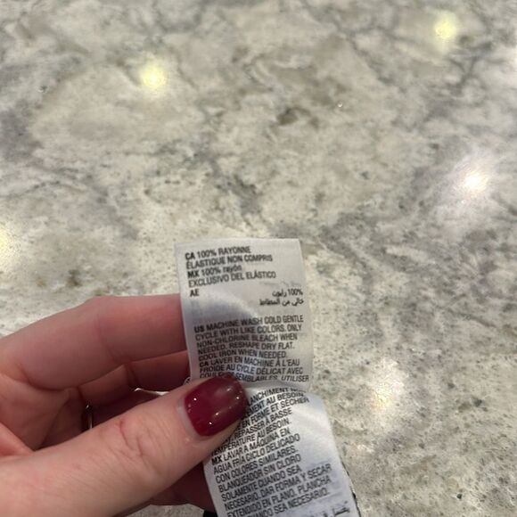 🌊 INC Black and White Patterned Rayon Flowy Pants XS - Picture 5 of 6